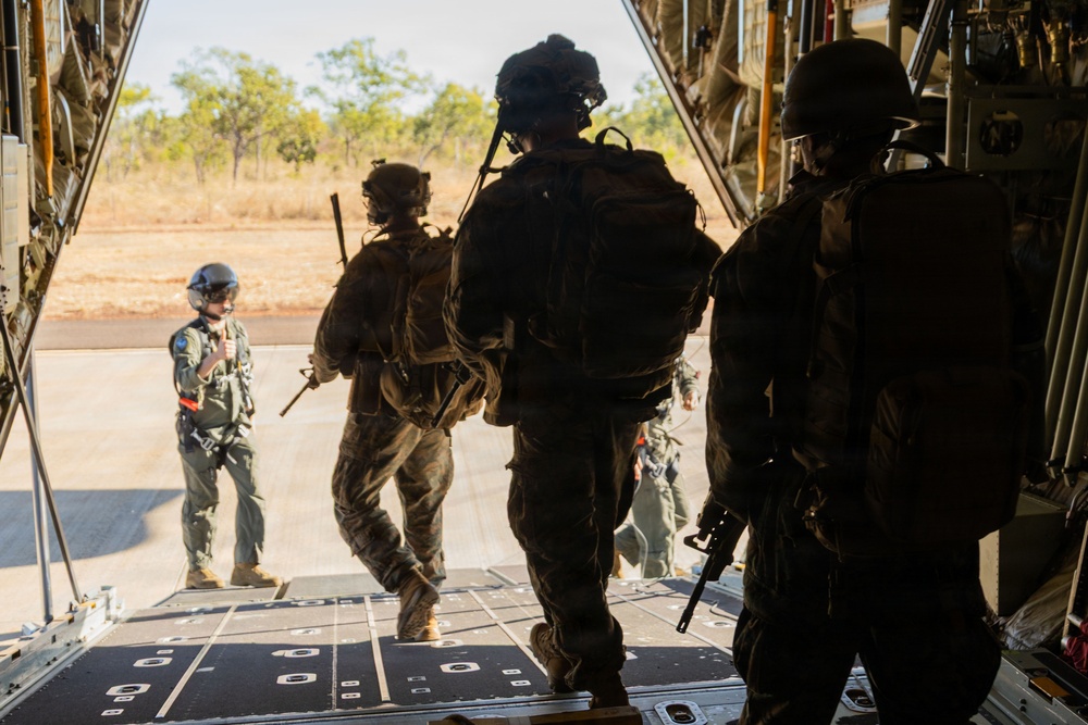 Exercise Diamond Storm 26: MRF-D Marines perform close air support drills with Australian aircraft