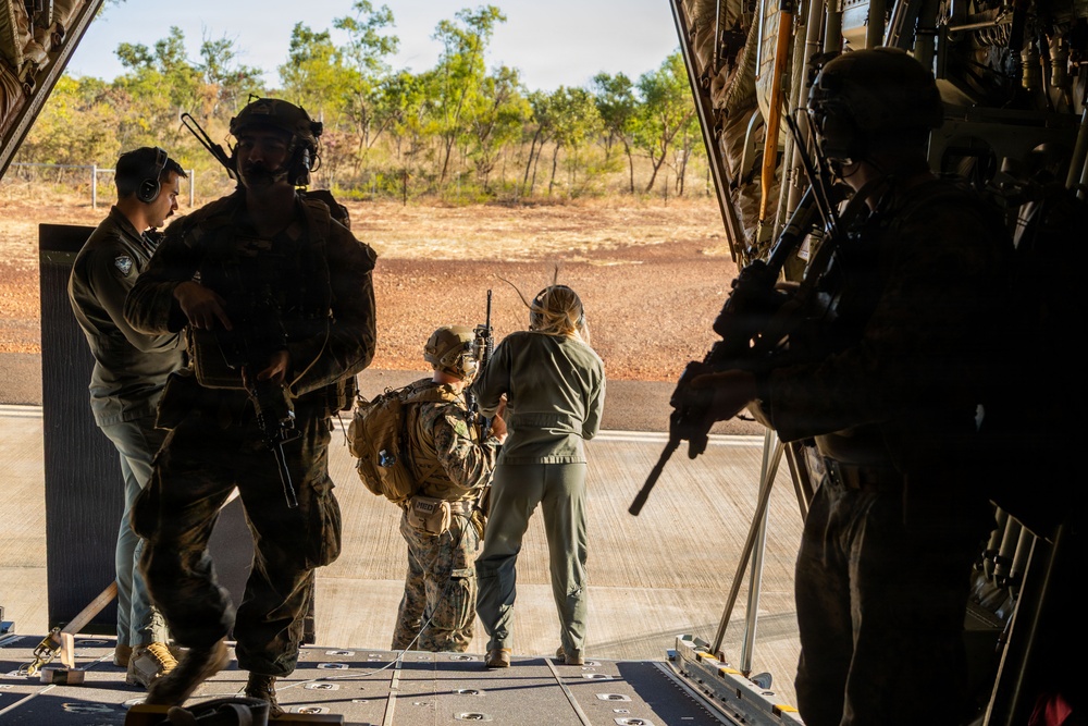 Exercise Diamond Storm 26: MRF-D Marines perform close air support drills with Australian aircraft