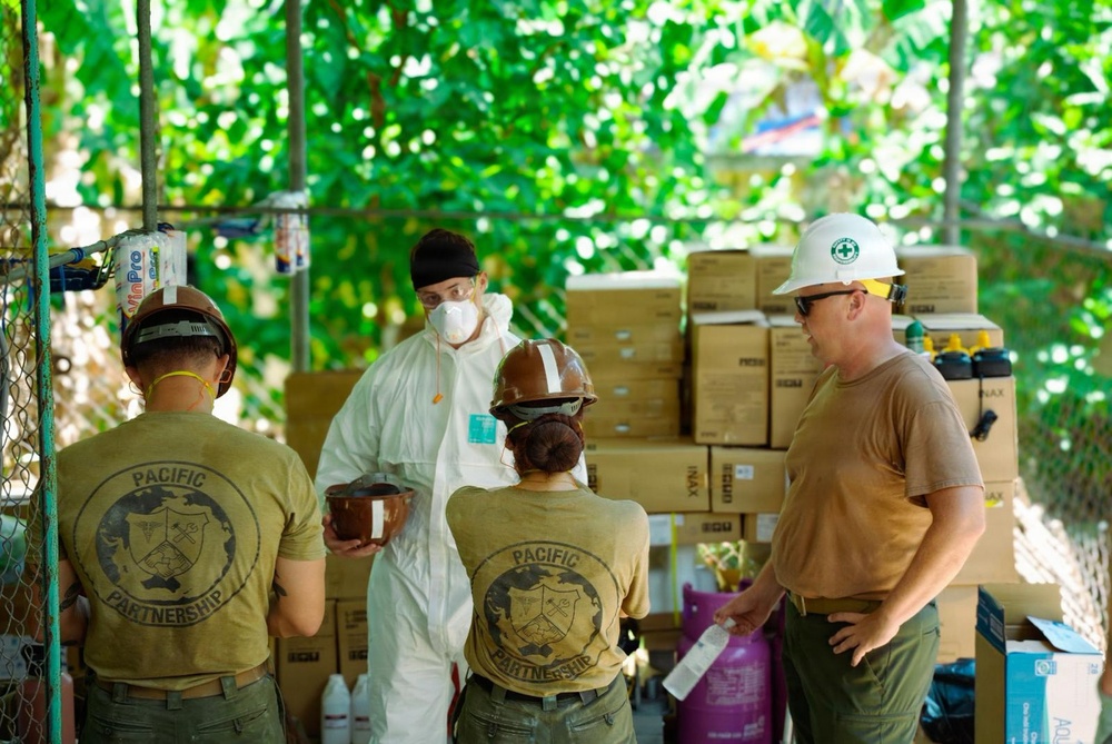 Pacific Partnership 2026 Engineering Team Conduct Renovations at Le Ninh Medical Center in Quang Tri, Vietnam