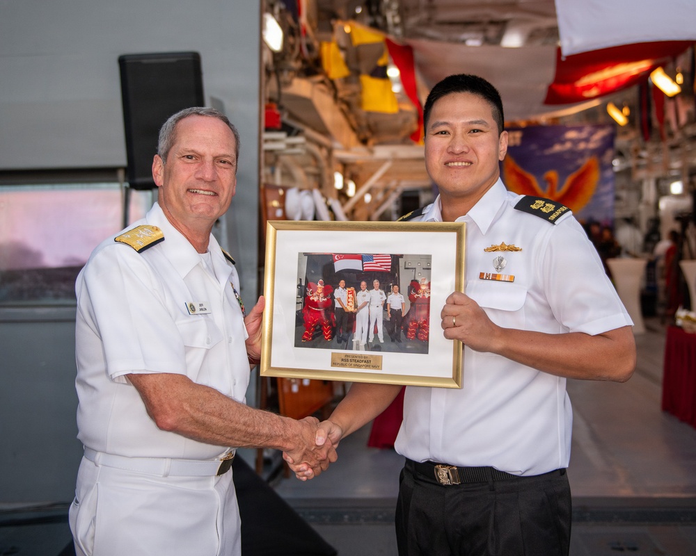 RIMPAC 26 Reception Onboard Republic of Singapore Ship RSS Steadfast (FFG 70)