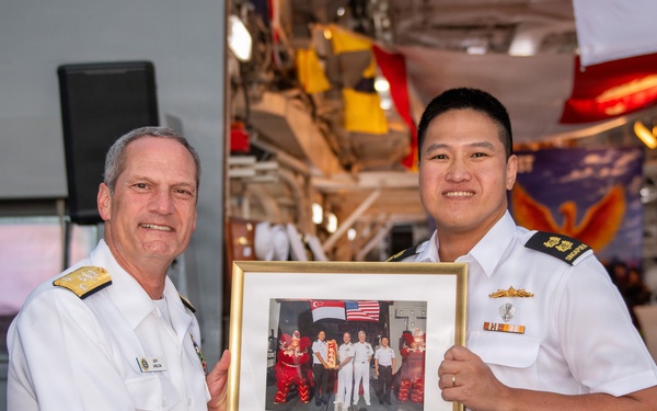 RIMPAC 26 Reception Onboard Republic of Singapore Ship RSS Steadfast (FFG 70)