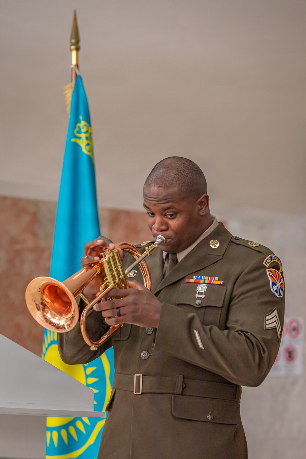 108th AB Performs at Founders Museum Opening in Almaty