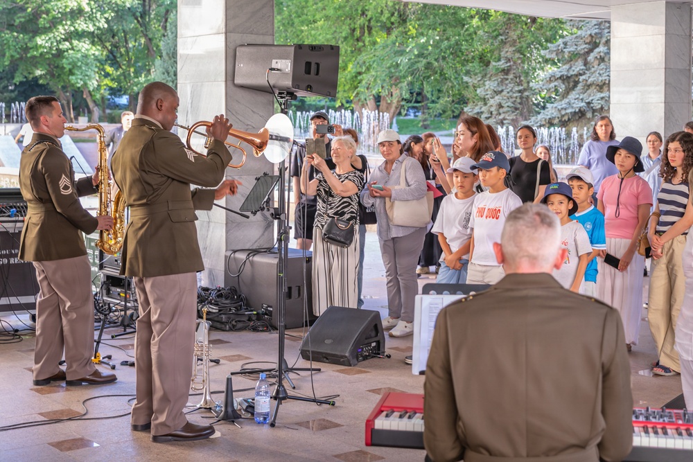 108th AB Performs at Founders Museum Opening in Almaty