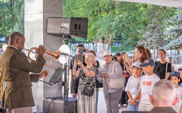 108th AB Performs at Founders Museum Opening in Almaty