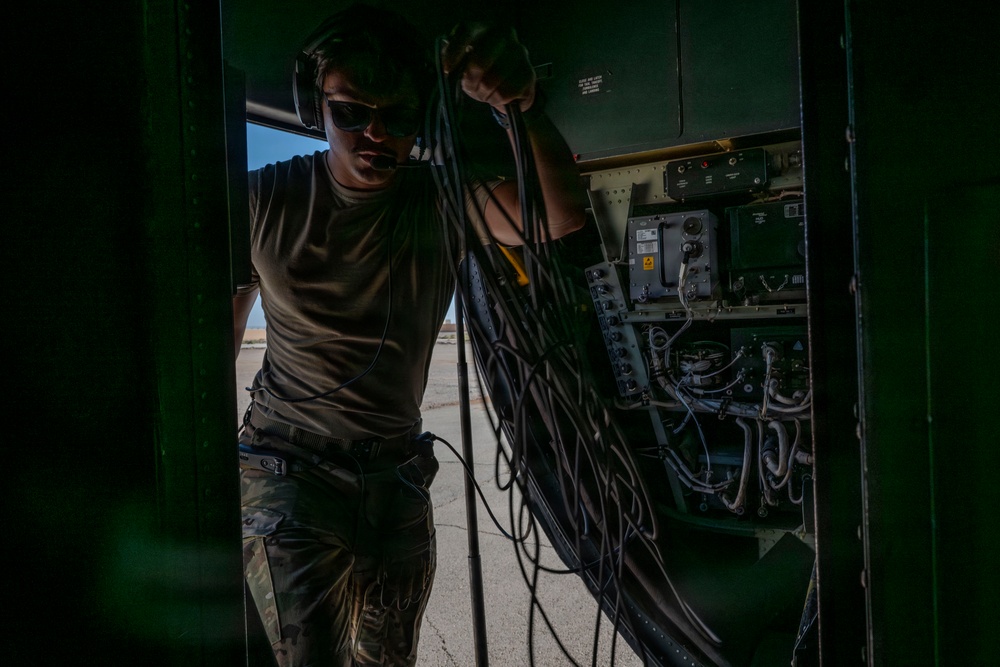C-130J Overnight Cargo Operation Throughout the U.S. Central Command area of responsibility