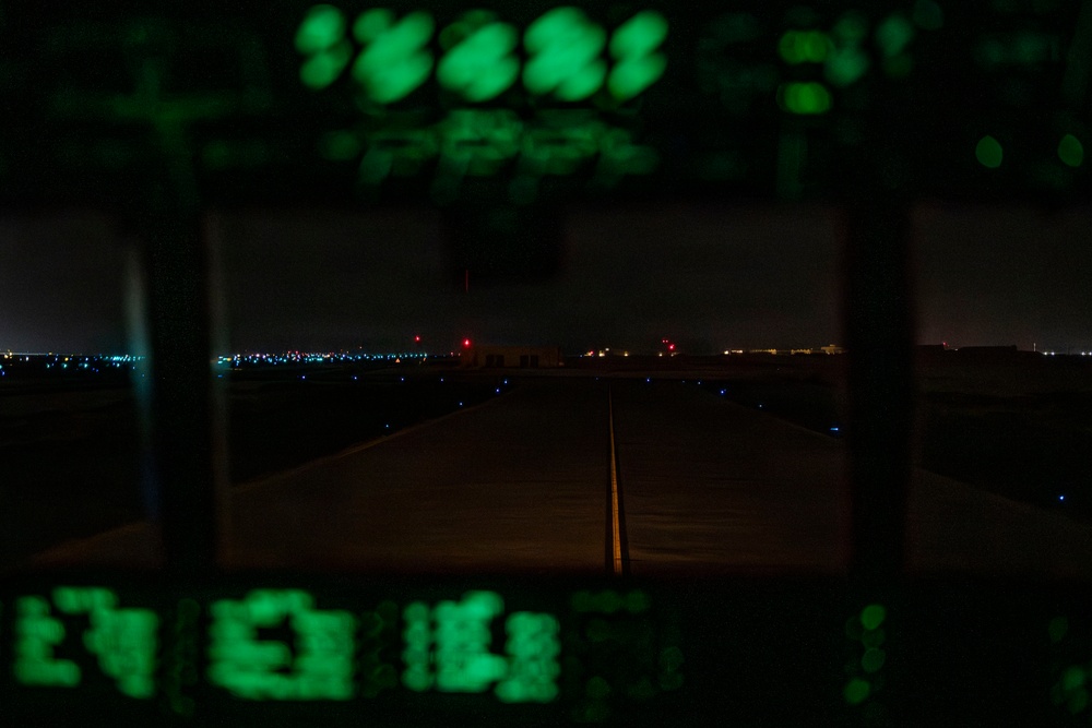 C-130J Overnight Cargo Operation Throughout the U.S. Central Command area of responsibility