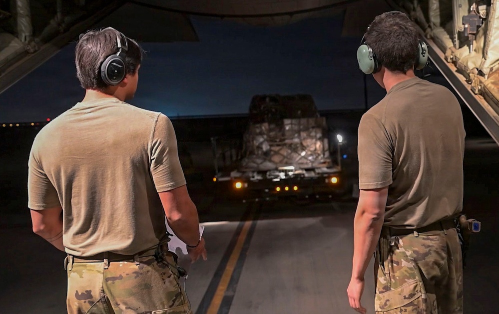 C-130J Overnight Cargo Operation Throughout the U.S. Central Command area of responsibility