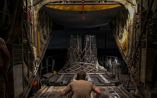 C-130J Overnight Cargo Operation Throughout the U.S. Central Command area of responsibility