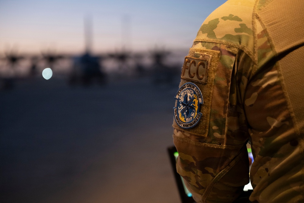 C-130J supports CENTCOM personnel movement