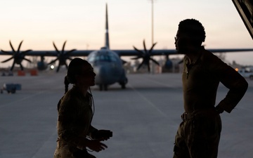 C-130J supports CENTCOM personnel movement