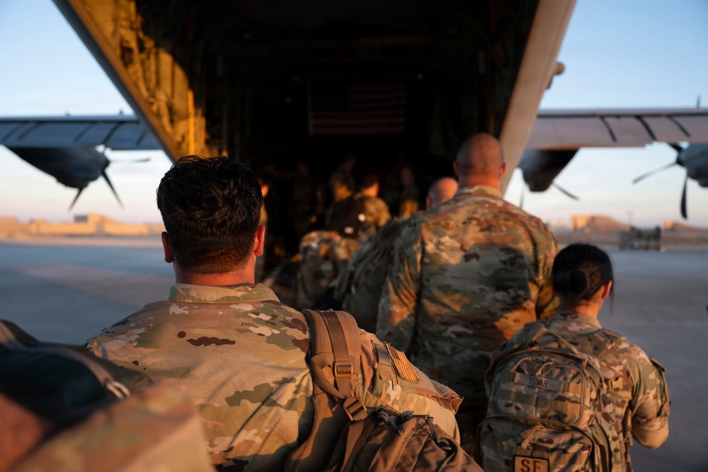 C-130J supports CENTCOM personnel movement