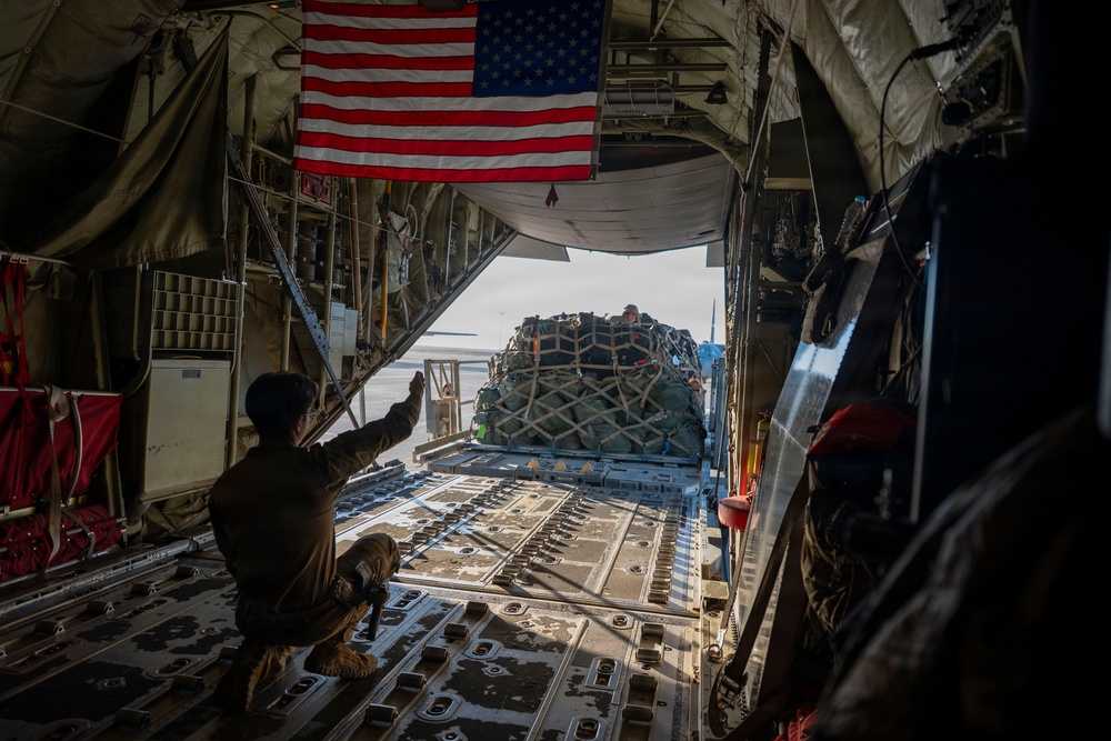 C-130J supports CENTCOM personnel movement