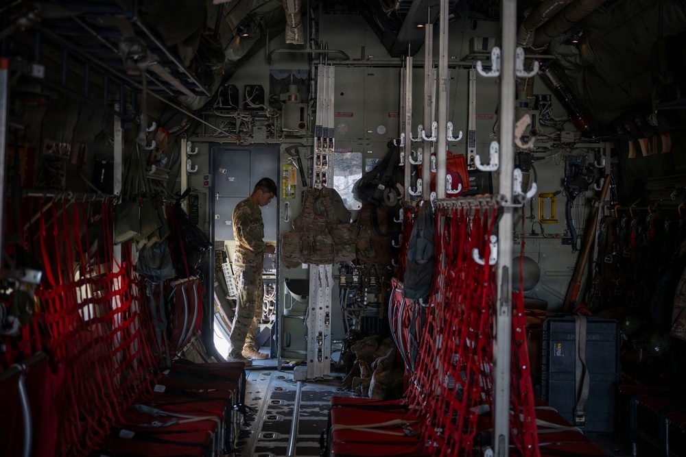 C-130J transports cargo across AOR