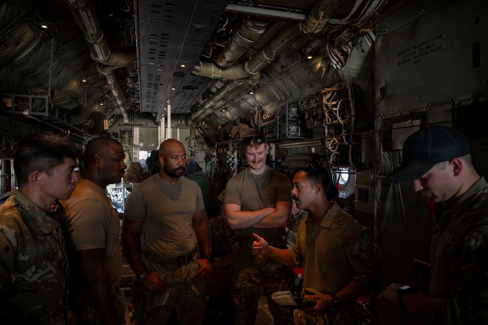 C-130J transports cargo across AOR