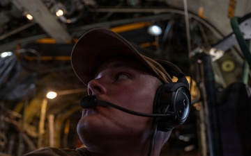 C-130H3 conducts cargo operations across CENTCOM