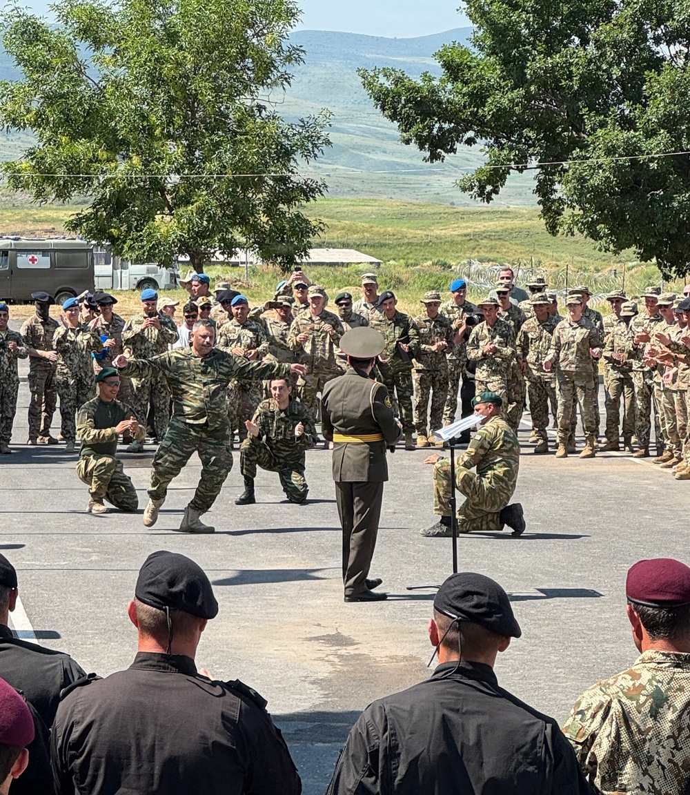 Armenian Military Performs at Exercise Eagle Partnership Ceremony