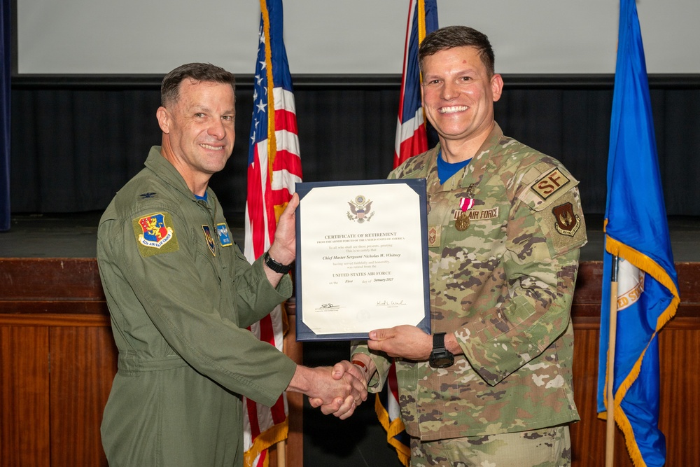 CMSgt Nicholas W. Whitney Retirement Ceremony