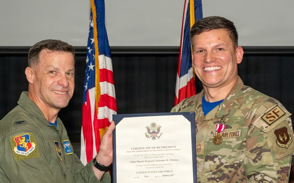 CMSgt Nicholas W. Whitney Retirement Ceremony