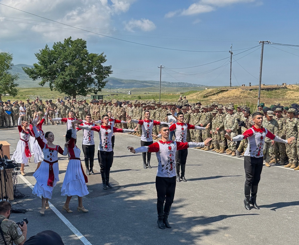 Armenian Folk Dancers Perform at the Exercise Eagle Partnership Ceremony.