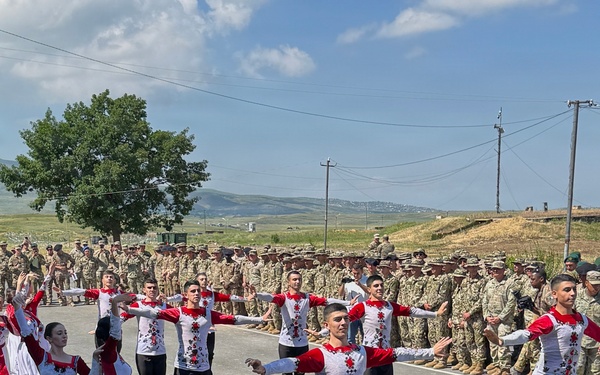 Armenian Folk Dancers Perform at the Exercise Eagle Partnership Ceremony.