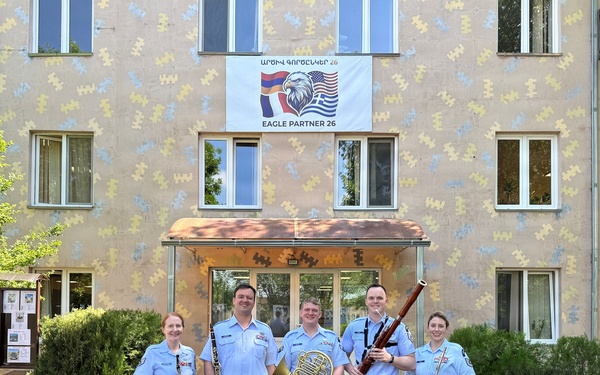 Winds Aloft performs at the Exercise Eagle Partnership Ceremony.