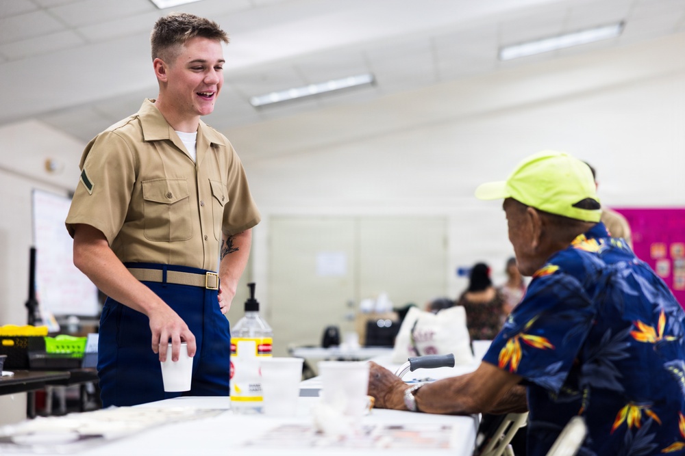 Camp Blaz Marines strengthen community ties during a visit to a Guam senior center