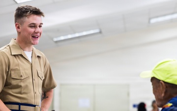 Camp Blaz Marines strengthen community ties during a visit to a Guam senior center