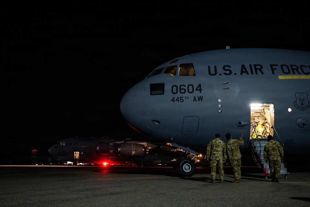 621st CRW Arrives at Simon Bolivar International Airport