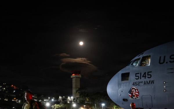 621st CRW Arrives at Simon Bolivar International Airport