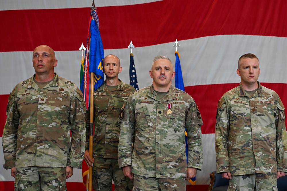 31st Munitions Squadron welcomes new commander in Change of Command ceremony
