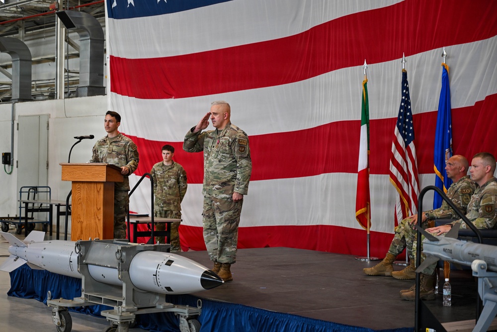 31st Munitions Squadron welcomes new commander in Change of Command ceremony