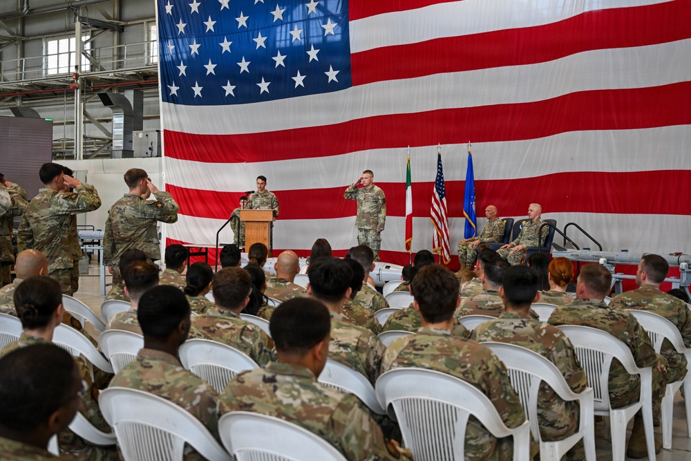 31st Munitions Squadron welcomes new commander in Change of Command ceremony