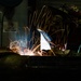 509th CES welds pipe sections for Base Exchange HVAC project
