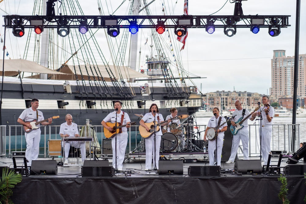 U.S. Navy Band Country Current Performs at Sail 250 in Baltimore, Maryland