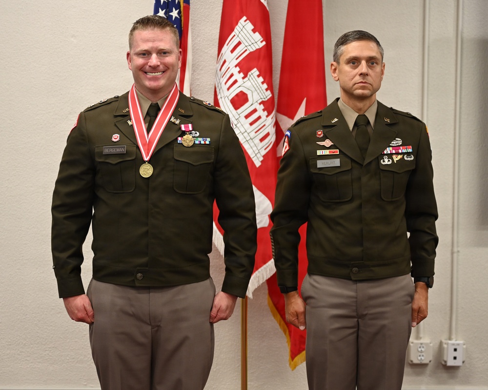 Maj. Brian Bergeman Receives Bronze de Fleury Medal