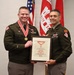 Maj. Brian Bergeman Receives Bronze de Fleury Medal