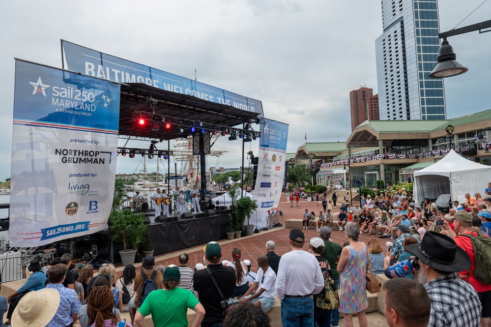 U.S. Navy Band Country Current Performs at Sail 250 in Baltimore, Maryland
