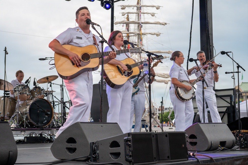 U.S. Navy Band Country Current Performs at Sail 250 in Baltimore, Maryland