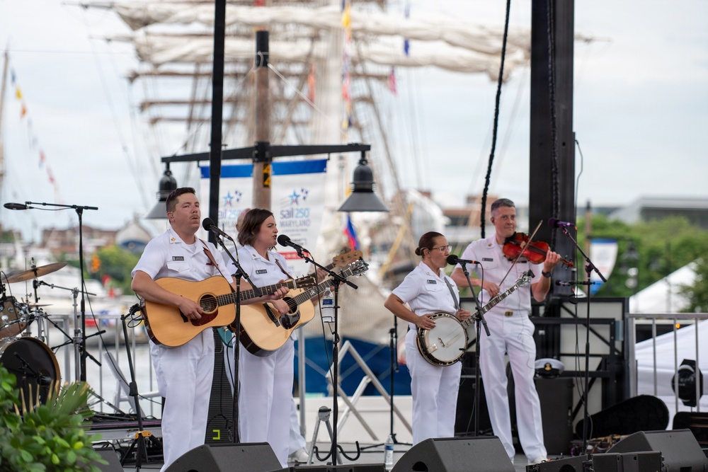 U.S. Navy Band Country Current Performs at Sail 250 in Baltimore, Maryland