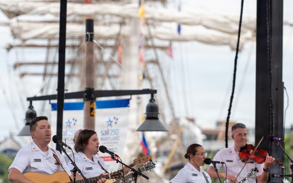 U.S. Navy Band Country Current Performs at Sail 250 in Baltimore, Maryland