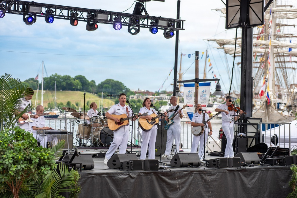 U.S. Navy Band Country Current Performs at Sail 250 in Baltimore, Maryland