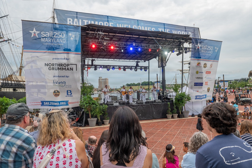 U.S. Navy Band Country Current Performs at Sail 250 in Baltimore, Maryland