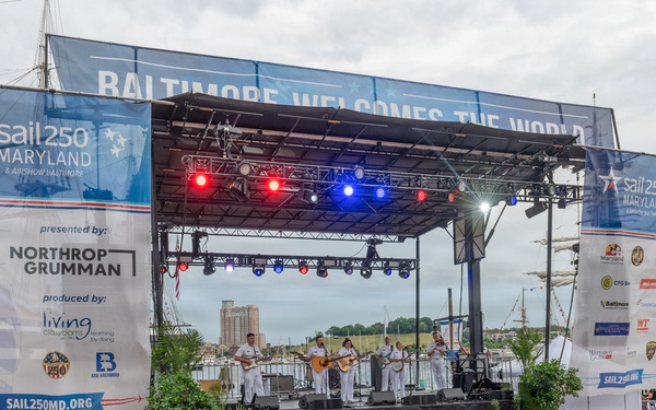 U.S. Navy Band Country Current Performs at Sail 250 in Baltimore, Maryland