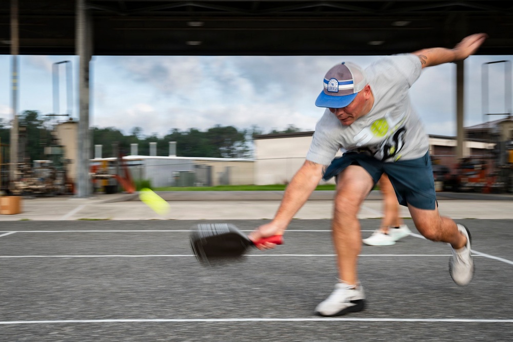 125th Fighter Wing Airmen build camaraderie through pickleball PT