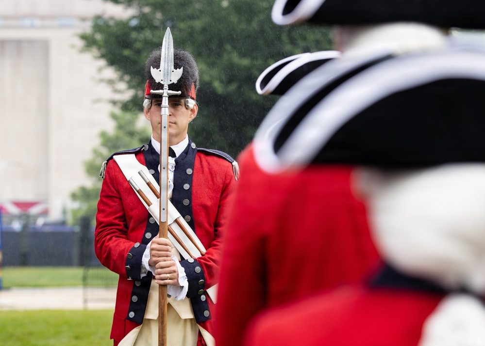 U.S. Army Old Guard Fife and Drum Corps performs at the Great American State Fair