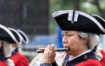 U.S. Army Old Guard Fife and Drum Corps performs at the Great American State Fair
