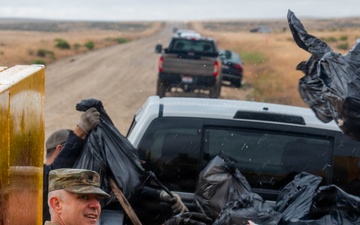Guardsmen, Volunteers Clean Up Birds of Prey National Conservation Area