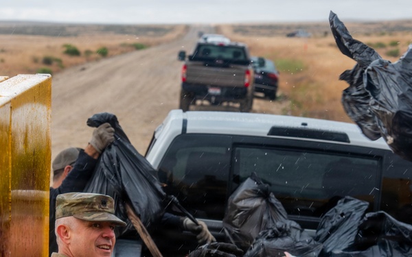 Guardsmen, Volunteers Clean Up Birds of Prey National Conservation Area