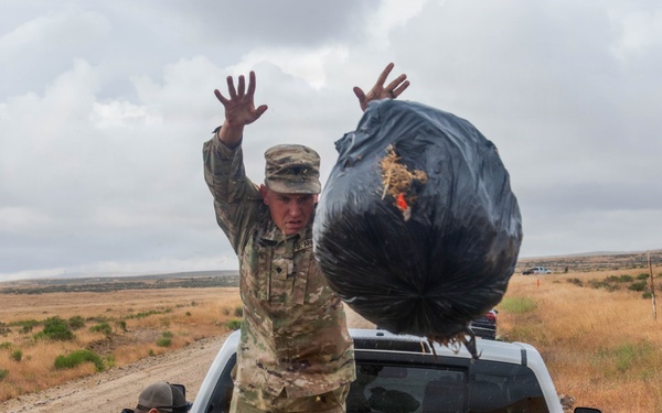 Guardsmen, Volunteers Clean Up Birds of Prey National Conservation Area