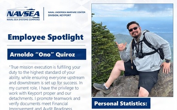 NUWC Division, Keyport Employee Spotlight: Ono Quiroz